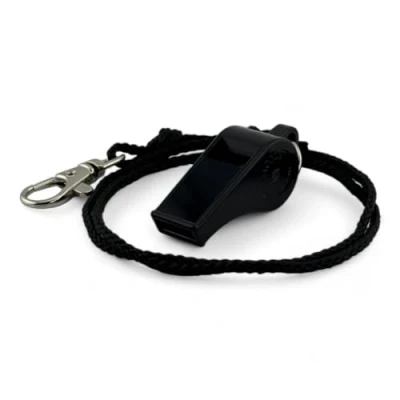 Afbeelding van ACME Thunderer No. 660 Trillerfluitje incl. fluitband scheidsrechterfluitje met luid geluid Ideaal voor sport, scheidsrechter en training (zwart)