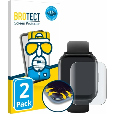 Afbeelding van BROTECT Screenprotector voor Amazfit Active Folie Beschermfolie matte volledig dekking (2 Stuks)
