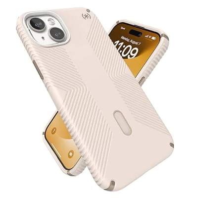 Afbeelding van Speck, Estuche Presidio2 Grip Click Lock para Geschikt voor Apple iPhone 15 Plus/14 Plus, Beige