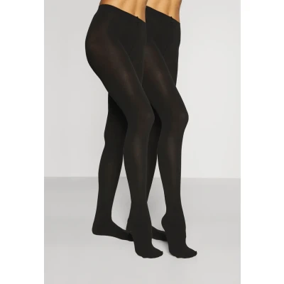 Afbeelding van camano Women Thermo Light Tights 2 PACK Panty, Dames, Maat: 44/46, Black