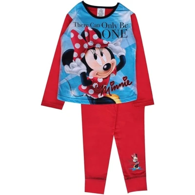 Afbeelding van Disney Minnie Mouse pyjama maat 128 pyama rood / roze