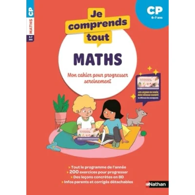Afbeelding van Je comprends tout Maths CP 200 exercices progressifs pour s&#039;entraîner et réussir Avec les leçons en vidéo de Réseau Canopé comme à l&#039;école
