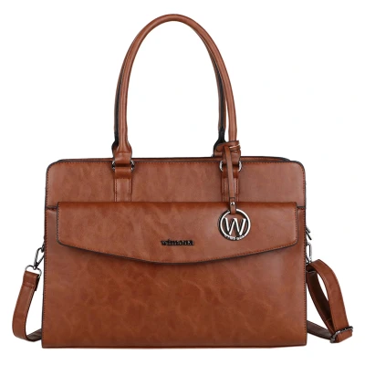 Afbeelding van Wimona Valentina Laptoptas cognac Damestas