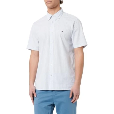 Afbeelding van Tommy Hilfiger overhemd heren normale fit lichtblauw gestreept
