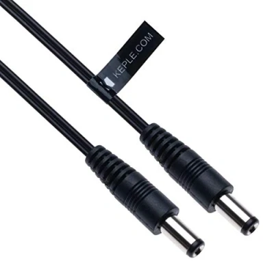 Afbeelding van DC Power Extension Cable met 2,5 mm / 5,5 Male to Jack 5m 16ft Plug Connector CCTV Cord Adapter Compatibel Beveiligingscamera, IP Camera, DVR Standalone, LED Strip Monitoren (zwart)