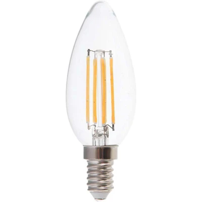 Afbeelding van V TAC 217423 LED lamp Energielabel F (A G) E14 Kaars 6.00 W Warmwit (Ø x h) 35 mm 98 1 stuk(s)