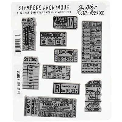 Afbeelding van Stampers Anonymous CMS337 stempel Tholtz Ticketbooth
