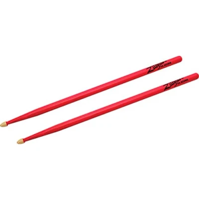 Afbeelding van Zildjian 5A Hickory Drumsticks Wood Acorn Tip Neon Pink