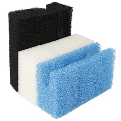 Afbeelding van LTWHOME Compatibele Filterschuim Set Ontwerp Aquarium Mechanische Sponzen Geschikt voor Ferplast Blumec 07, Bluclear Bluwave Binnenfilter (3 Reeks)