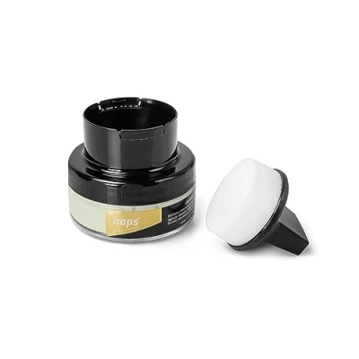 Afbeelding van Schoencrème met Sponsapplicator, Intensieve Leerverzorging en Voedend, Kaps Delicate, 70 kleuren (153 gebroken wit)