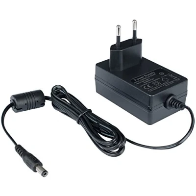 Afbeelding van Poppstar AC DC Adapter 12V 2A (2000mA, 5,5/2,1mm) Voeding voor Externe Hardeschijfbehuizing, Dockingstation etc., 150cm