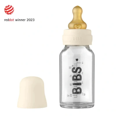 Afbeelding van Bibs Ivory 110 ml Glazen Fles 5013216