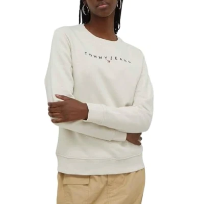 Afbeelding van Tommy Jeans sweater met logo ecru