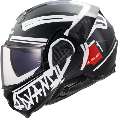 Afbeelding van LS2 FF910 Advant II Tape Zwart Systeemhelm Maat 3XL Helm