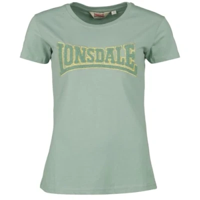 Afbeelding van Lonsdale Aherla Tshirt print, Dames, Maat: Large, Green mustard