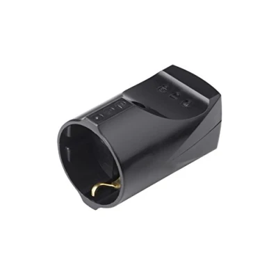 Afbeelding van Meister Geaarde koppeling kunststof zwart 250 V 16 A maximale kabeldoorsnede 2,5 mm² IP20 binnenshuis rechte invoering/Schuko met trekontlasting / 7422020