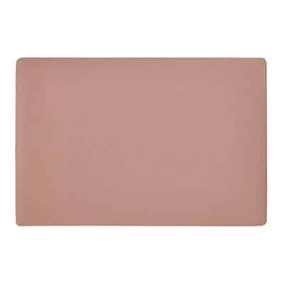Afbeelding van Zeller Placemats 1x vegan leer zalmroze 45 x 30 cm