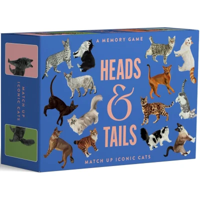 Afbeelding van Heads &amp; Tails: A Cat Memory Game: Match up iconic cats