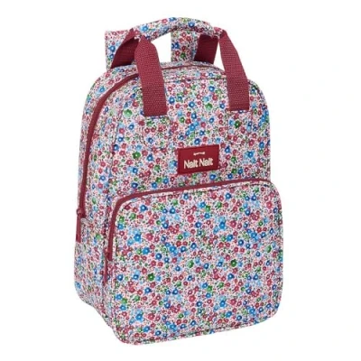 Afbeelding van Schoolrugzak Nait Flores coimbra burdeos Bordeaux 20 x 28 8 cm