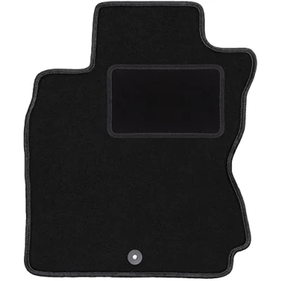 Afbeelding van Wielganizator Zwart pasvorm bestuurdersmat, geschikt voor: Nissan Note I E11 Minivan (2006 2012) deurmat bestuurderszijde velours automatten