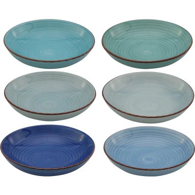 Afbeelding van Studio Tavola Pastaborden Ocean Blue ø 23 cm 6 stuks