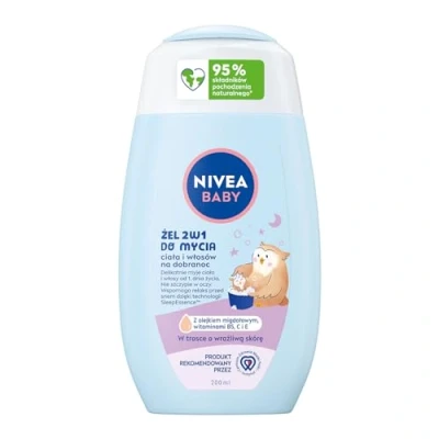 Afbeelding van NIVEA BABY 2 in 1 lichaams en haarwasgel voor goede nacht, 200 ml