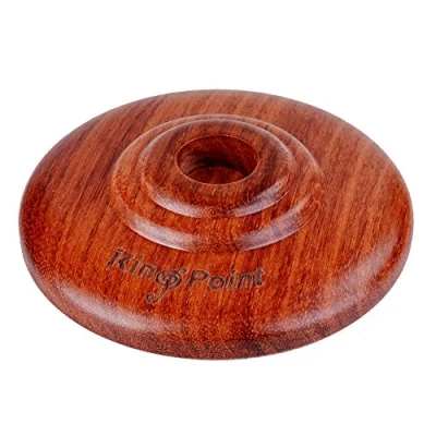 Afbeelding van KingPoint Massief Houten Cello Endpin Rest Antislip Stopper Anker Protector in Cellovorm 3 Gaten Houder (Rond Palissander)