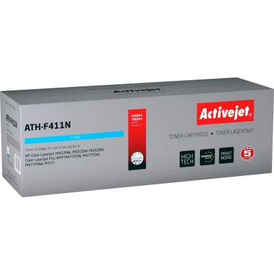 Afbeelding van Activejet ATH F411N toner (vervanging voor HP 410A CF411A; Supreme; 2300 pagina&#039;s; cyaan)