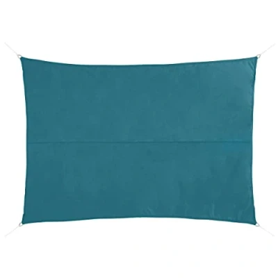Afbeelding van Premium kwaliteit schaduwdoek/zonnescherm Shae rechthoekig blauw 2 x 3 meter Schaduwdoeken