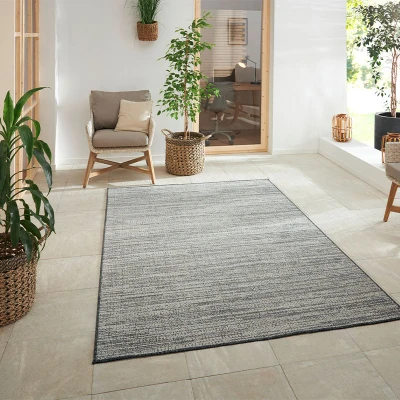Afbeelding van Dubbelzijdig vloerkleed Mélange Zilver 80x150cm 123vloerkleed.nl is de online webshop voor vloerkleden en woonaccessoires.