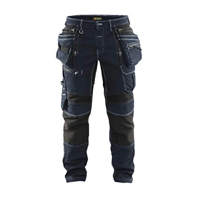 Afbeelding van Blaklader Baggy denim stretch X1900 1999 1141 Marineblauw/Zwart