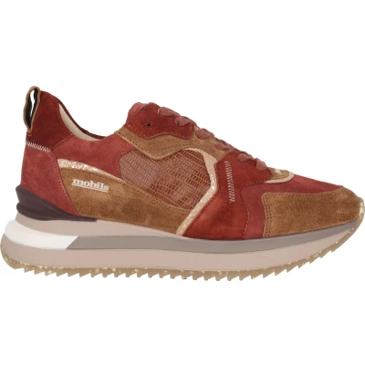 Afbeelding van Mephisto Mobils Janel dames sneaker bruin maat 35.5 (EU) 3 (UK)