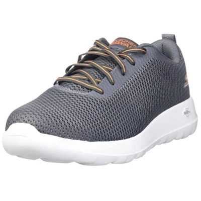 Afbeelding van Skechers Go Walk Max Effort voor heren, Houtskool/Oranje, 42 EU