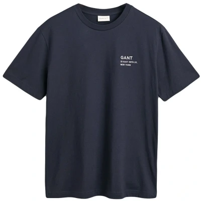 Afbeelding van GANT Small Graphic Tshirt print, Heren, Maat: 4XL, Evening blue