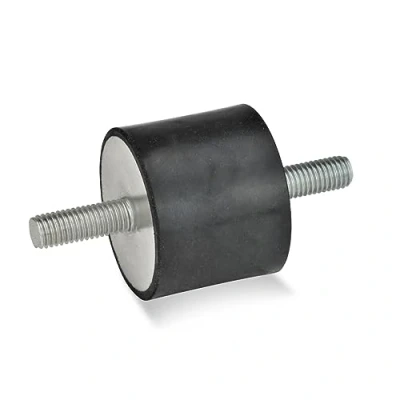 Afbeelding van Ganter Normelemente GN 351 50 40 M10 SS 55 rubberen buffers, zwart, schroefdraad: diameter: mm, 5 stuks