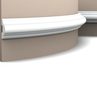Afbeelding van Orac P4020F wandlijst 200x5x2.9 cm voor flexibele afwerking van een wand