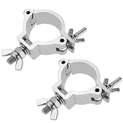 Afbeelding van Graplan 2 stuks aluminium truss veiligheidstouw hangend apparaat halve koppeling belasting 100 kg fit pijp 48 51 mm DJ O klem accessoires voor bewegende kop licht, par licht