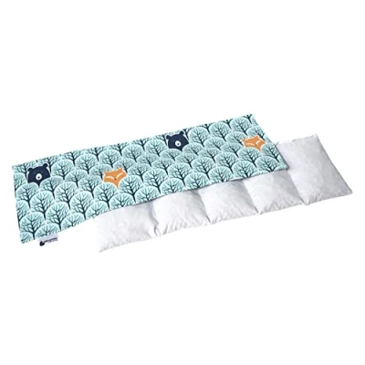 Afbeelding van Kersenpit Kussen 60x20cm 800g 100% Katoen Medi Partners 5 kamers Graankussen Grote Eco Natuur Warmtekussen Koudetherapie Afneembare Hoes