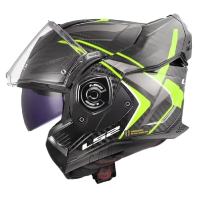 Afbeelding van LS2 Helm Advant X Carbon Future II FF901 fluor geel maat XS