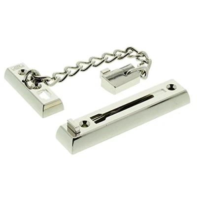 Afbeelding van Burg Wächter TK 75 SB, veiligheidsdeurketting met kinderbeveiliging, 15 cm lengte, vernikkeld