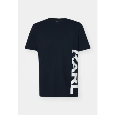 Afbeelding van KARL Lagerfeld Vertical LOGO Pyjamashirt, Heren, Maat: Large, Black