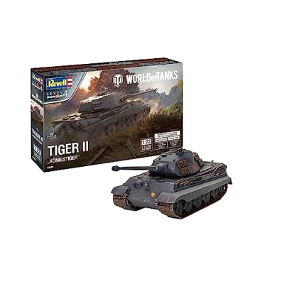Afbeelding van 1:72 Revell 03503 Tiger II Ausf. B Konigstiger World of Tanks Plastic Modelbouwpakket