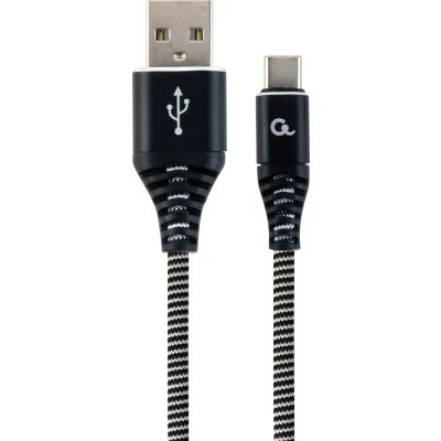 Afbeelding van Gembird CC USB2B AMCM 2M BW USB kabel 2.0 A C Zwart, Wit