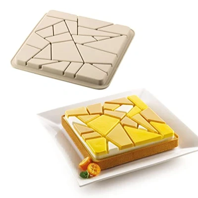 Afbeelding van Silikomart kit tarte liberty set ring + siliconen siermat 200x200 mm