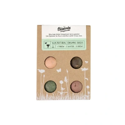 Afbeelding van Blossombs Giftbox Mini zaadbolletjes 4 stuks