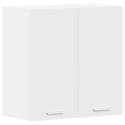 Afbeelding van vidaXL Hangkast Keukenkast Opbergkast Kast Keuken Opslagkast Hangkasten Kastje Kasten Opbergkasten Meubel Opbergmeubel Spaanplaat Wit