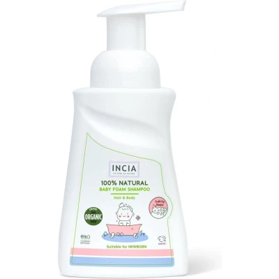Afbeelding van Incia 100% Natuurlijke Schuimende Baby Shampoo Hypoallergeen SLS/SLES Vrij Vegan 200 ml