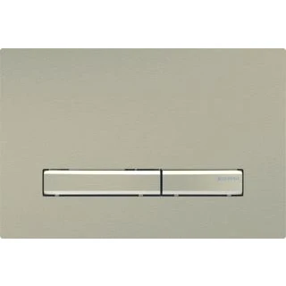 Afbeelding van Geberit sigma 50 bedieningsplaat df frontbediend 25x14 6cm messing 115 672 qf 2