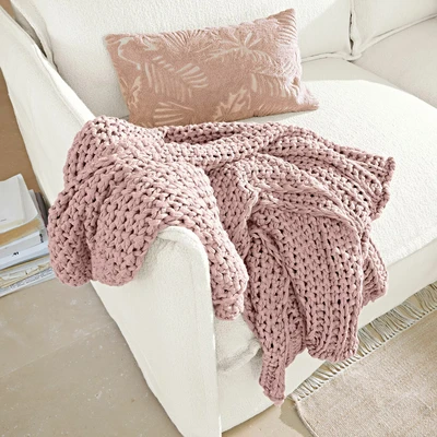 Afbeelding van LOBERON Plaid Plixoren roze