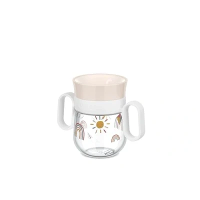 Afbeelding van Mepal Mio 360 drinkbeker 200 ml Makkelijk vast te houden Kinderservies Sunshine &amp; Rainbow
